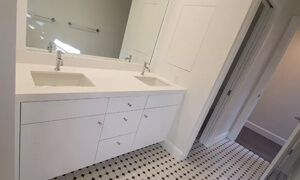 bathroom custom cabinetry